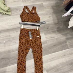 Running bare legging and sport bra set